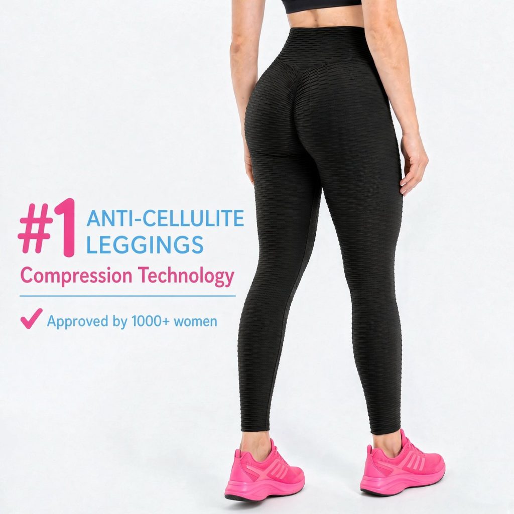The Sculpt Legging anti-cellulite leggings in Midnight Black, back view